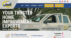 Desktop Screenshot of garciadidmyroof.com