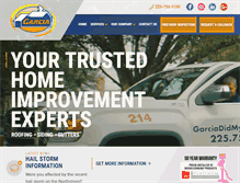 Tablet Screenshot of garciadidmyroof.com